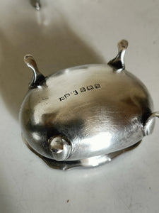 Paire de salière anglaise en argent Sterling 0,925