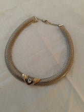 Charger l'image dans la galerie, Collier en argent massif 0,800 travail européen fin XXÈME pierre cristal taillée . Poids 48g
