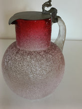 Charger l'image dans la galerie, Baccarat givre , pichet en verre soufflé et couvercle en étain.
