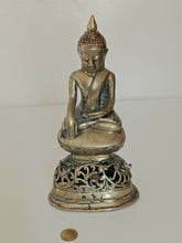 Charger l&#39;image dans la galerie, Bouddha et encensoir en bronze avec belle patine , XIXème
