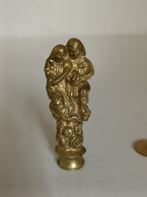 Charger l&#39;image dans la galerie, Cachet en bronze couple romantique début Xxème
