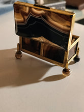 Charger l&#39;image dans la galerie, Petit coffret en agate et laiton doré , époque Napoléon III
