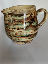 Charger l'image dans la galerie, Pichet en céramique jaspé, probablement haute Savoie . Signé F
