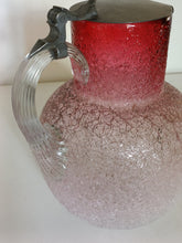 Charger l'image dans la galerie, Baccarat givre , pichet en verre soufflé et couvercle en étain.
