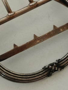 Boucle de ceinture en argent massif style Louis XVI, orfèvre français