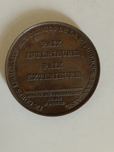 Charger l&#39;image dans la galerie, CONSULAT Médaille, Paix d&#39;Amiens en bronze , fait à Paris 1802 92g
