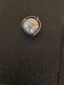 Taxco Mexique, boule porte photo souvenir en argent .