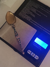 Charger l'image dans la galerie, Micro mosaïque italienne et argent doré , cuillère de collection fin XIXÈME début Xxème
