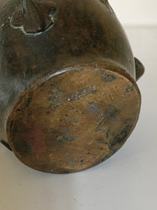 Gilbert François Bocquet artiste de  Carouge (1874-1955)

Rare vase en bronze Art nouveau vers 1920