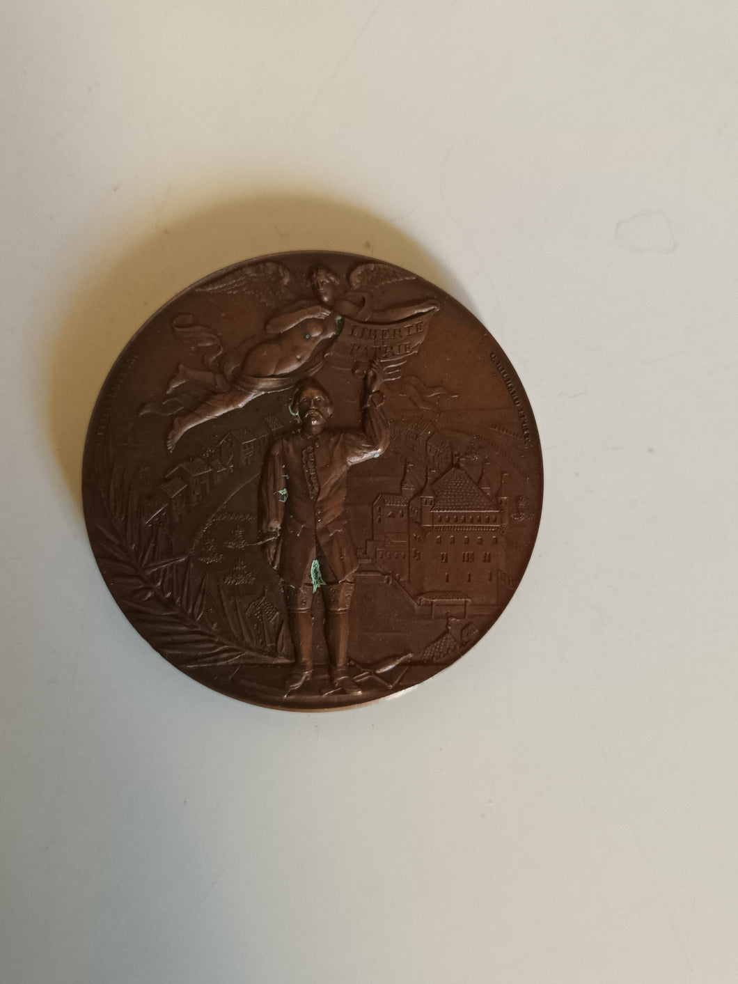 Médaille tir cantonal Vaudois 1894 en bronze état superbe.