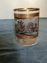 Charger l&#39;image dans la galerie, Copie verre peint et doré austro-hongrois XX ème
