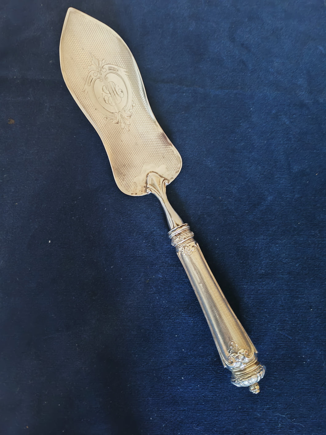 Pelle à tarte en argent massif Allemand fin XIXÈME