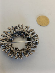 Broche en argent moderniste vers 1970