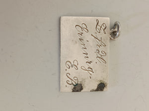 Petit pendentif carte postale Allemande début 1900