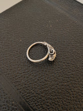 Charger l&#39;image dans la galerie, Bague bélier en argent, réglable.
