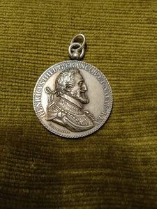 Médaille Henri IV,  Unification des deux royaumes en 1598.