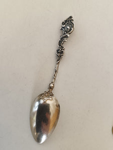 Rocaille Louis XV petite cuillère à café en argent