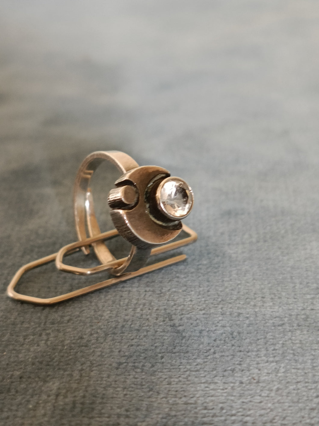 Karl Laine bague designer finlandais en argent massif