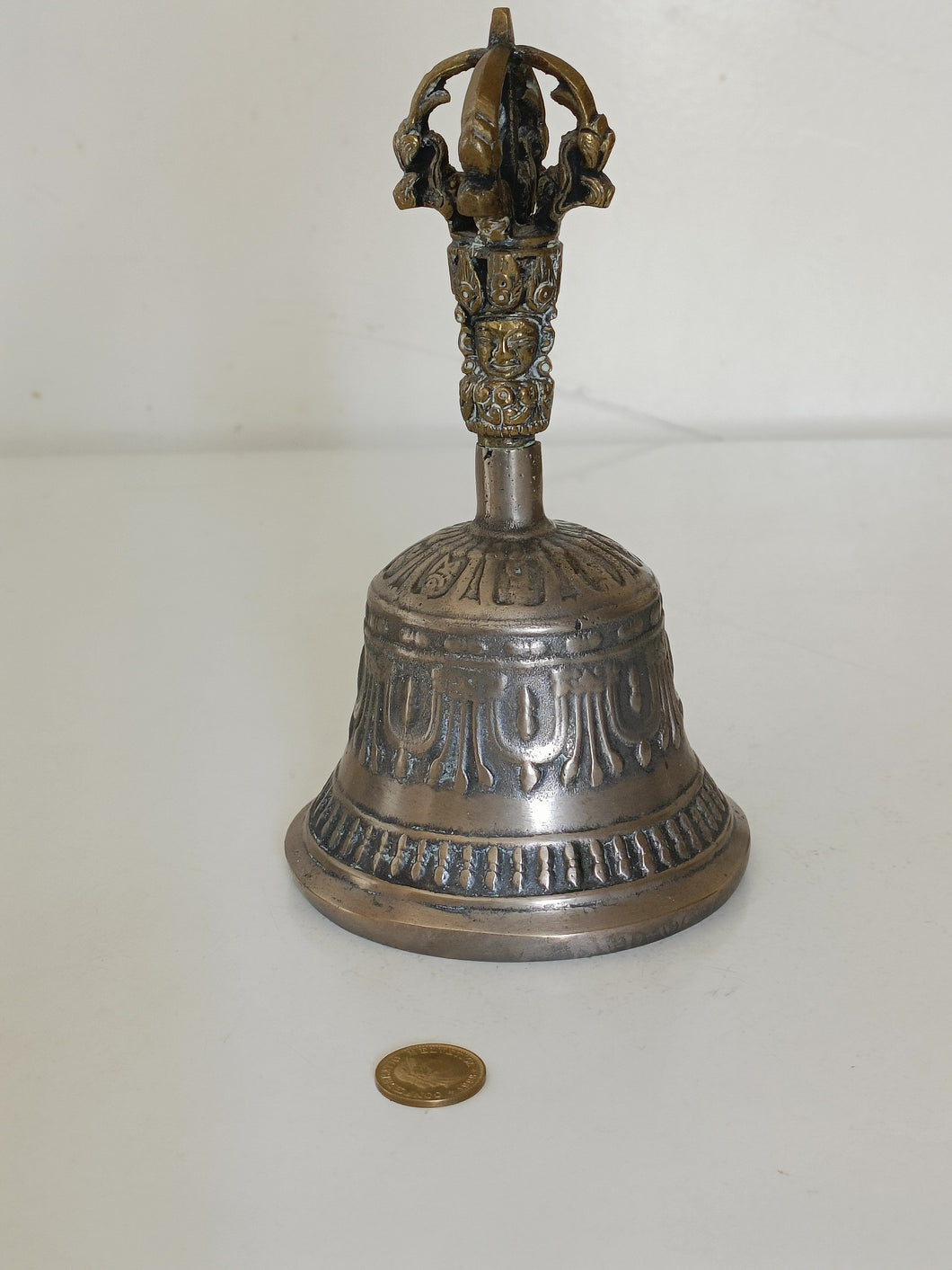 Cloche rituel tibétain en bronze XXème