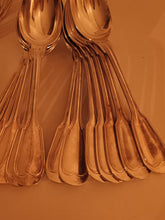 Charger l'image dans la galerie, Christofle filet ancien , série pour 12 personnes de 48 couverts argentés. Monogramme JB
