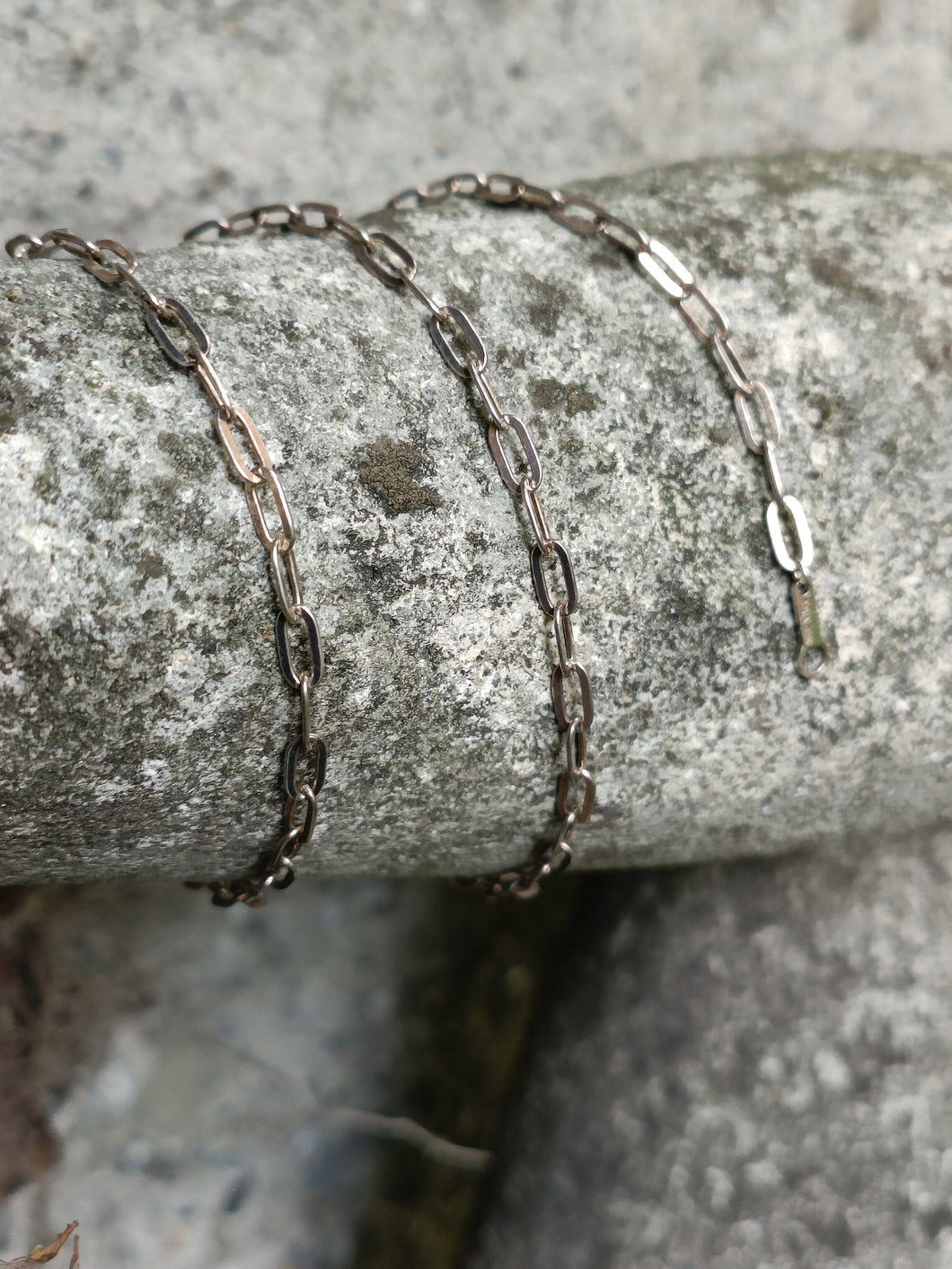 Opla chaîne en argent massif 0,925 , maille moderne