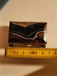 Petit coffret en agate et laiton doré , époque Napoléon III