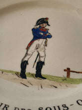 Charger l'image dans la galerie, Rare assiette en faïence de Carouge , faite pour la société de tir des sous officier de Genève. Début XIXÈME
