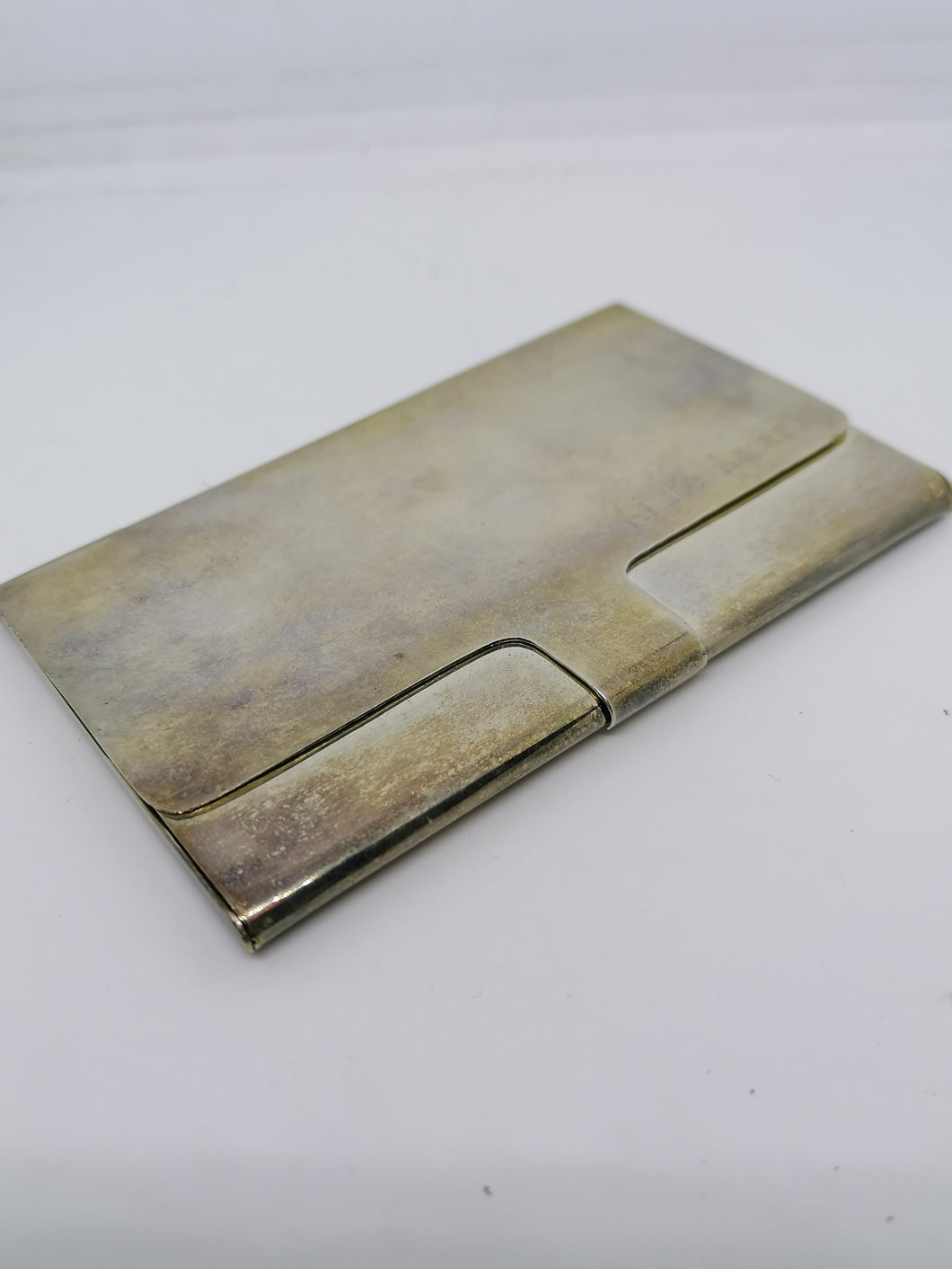 Porte carte visite argent