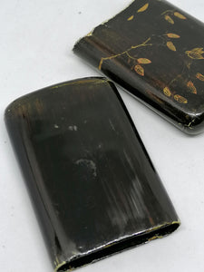 Etui Japonais papier maché peint.