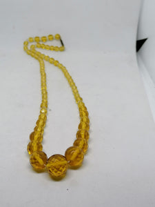 Collier cristal taillé vintage.