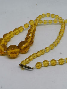 Collier cristal taillé vintage.
