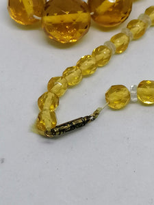 Collier cristal taillé vintage.