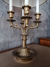 Charger l&#39;image dans la galerie, Rare Lampe bouillote Empire en bronze
