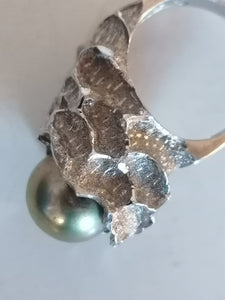 Bague création en argent