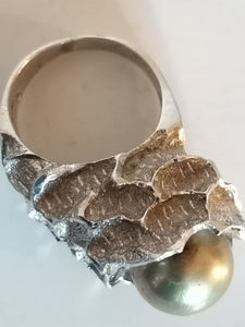 Bague création en argent