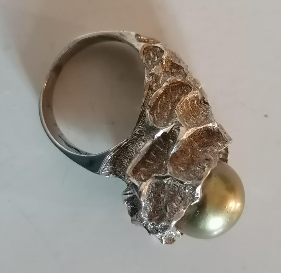 Bague création en argent