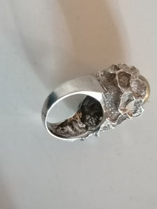 Bague création en argent