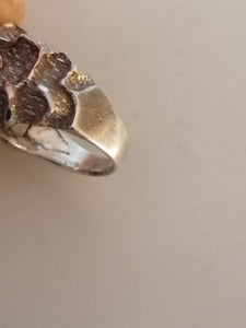 Bague création en argent