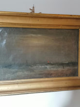 Charger l&#39;image dans la galerie, Bord de mer agitée, signé  Auguste Colin
