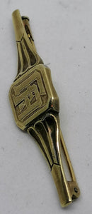 Broche en or bas titre Art Déco