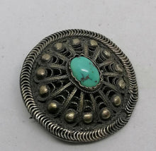 Charger l&#39;image dans la galerie, Ancienne broche orientale argent
