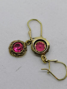 Paire de boucle d'oreille or bas titre