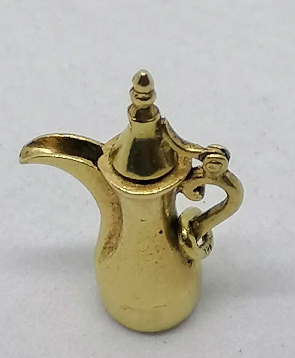 Pendentif théière or 14k