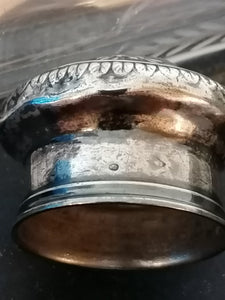 Paire de salière ancienne en cristal et argent