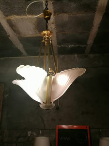 Lustre 4 feux Art Déco