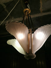 Charger l&#39;image dans la galerie, Lustre 4 feux Art Déco
