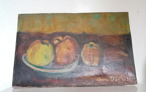 Nature morte , les pommes, Anna Duchesne