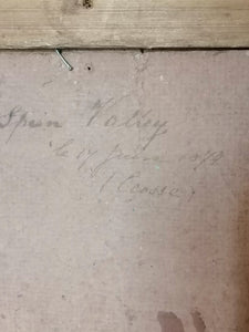Ecosse , Spey Valley huile sur carton