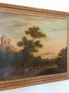 Paysage romantique XIX ème