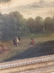 Paysage romantique XIX ème